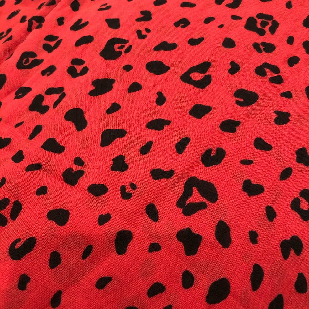 Aritzia Main Character Paige Red Leopard Sarong